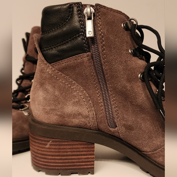 Lucky Brand Dareek leather combat boots in Falcon gray size 9 - Picture 6 of 14